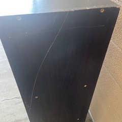 15時迄対応可 カラーボックス ブラック 木目調 の画像