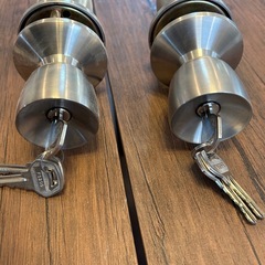 ドアノブ新品二つセットの画像