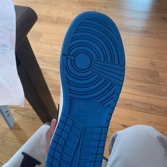 ナイキ×トラヴィススコット×フラグメント　エアジョーダン1 レトロ ハイ OG SP "ミリタリーブルー"スニーカーの画像