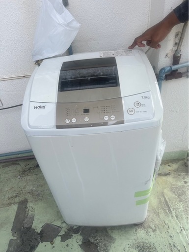 【取引中】早い者勝ち！　Haier洗濯機7kg　外用　
