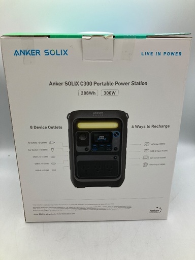 【トレファク足立扇店】ﾎﾟｰﾀﾌﾞﾙ電源 ANKER(ｱﾝｶｰ) SOLIX C300 288Wh 付属品完備