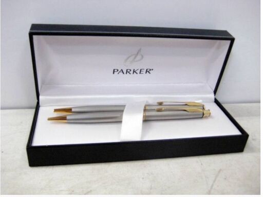 PARKER 筆記具セット ボールペン＆シャープペンシル　2本セット　ケース付き　高級筆記具ブランド　パーカー　スタイリッシュ　979ZS
