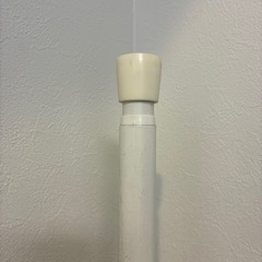 室内用 伸縮タイプ 物干し竿 突っ張り棒 白 120〜200cmの画像
