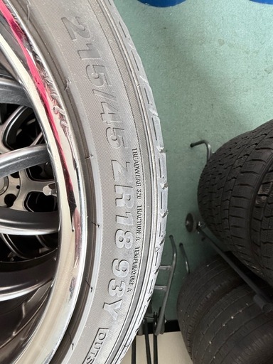 enjine ホイール18インチKUMHOタイヤ着き215/45/18