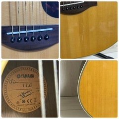 アコギ　YAMAHA LL6 ARE ヤマハ Lシリーズ アコースティックギター ギグバッグ付き ケース付き  販売証明シールありの画像