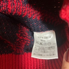 美品 PRINGLE 1815 ニットセーター 赤 UK10の画像