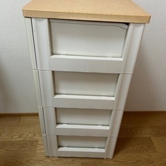 お話中4段収納ボックスの画像