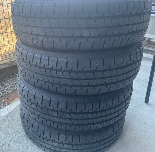 2025年ブリジストンバリ山タイヤ&15インチホイール4本セット　165/55r15 ウェイク　軽自動車