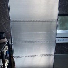 スチールラック　ロールカーテン付の画像