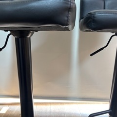 カウンターチェア  ハイチェア 椅子 2脚セットの画像
