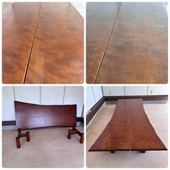 一枚板 座卓 テーブル 和モダン 昭和レトロ アンティーク ヴィンテージ の画像