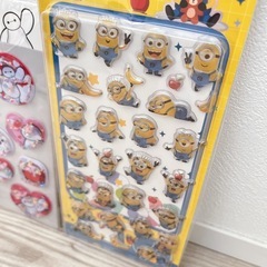 ウォーターシール、ミニオン立体シール【d】の画像