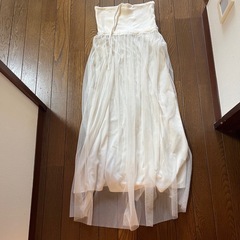 未使用　gu　チュール　レース　ロングスカート　Mの画像