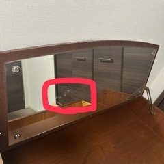 北欧アンティーク ドレッサー（鏡くもりあり・無料・引取限定）の画像