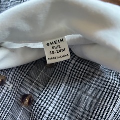 SHEIN  ベスト ブレザー & ブレザー & 蝶々結びフロント シャツ ＆パンツの画像