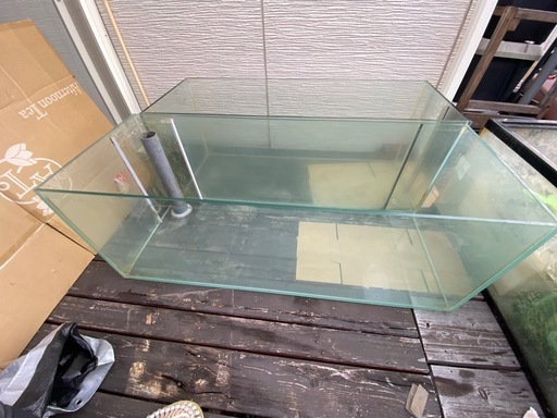 ゼンスイクーラー付きオーバーフローガラス水槽セット120×45×45二個