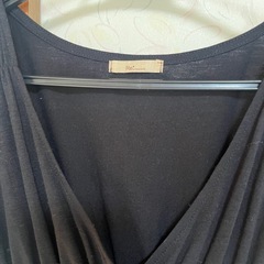 2.3回着用　OLIVE des OLIVE　チュニック　ワンピース　ひざ丈　黒の画像