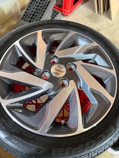 165/55r15 スペーシア　ホイール　アルミホイール　軽自動車　スズキ　美品　バリ山　新車外し　ワゴンR など　早い者勝ち！