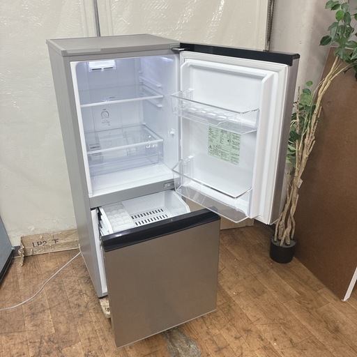 【?買取市場 6ヶ月保証】S744 ⭐ AQUA｜アクア 2ドア冷蔵庫 （126L・右開き）AQR-13M-S ⭐動作確認済⭐クリーニ
