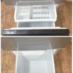【🐤買取市場 6ヶ月保証】S744 ⭐ AQUA｜アクア 2ドア冷蔵庫 （126L・右開き）AQR-13M-S ⭐動作確認済⭐クリーニング済の画像