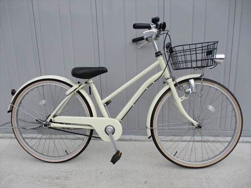 E847★円★整備済み 中古子供自転車 アサヒ　イノベーションファクトリー　アイボリー【24インチ 】 (*^▽^*)