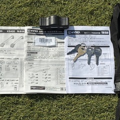 INNO ルーフボックス33 BRQ33MBK＆ベースキャリア付きの画像