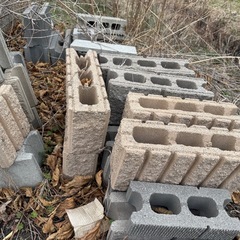 木材、木杭、13m差筋アンカー、ブロック、ステンレス製角皿の画像