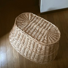 木製バスケットの画像