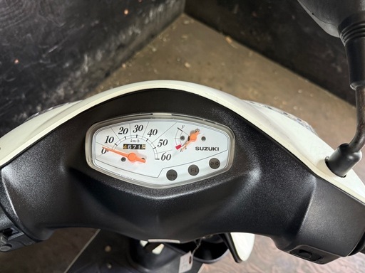★支払総額3.8万円★関東圏内即日配送可能！ 全車走行テスト済み！ スズキ アドレスV50 白 CA44A 人気のV50！ ４ストインジェクション！ 集中キー！ バッテリー新品！ サイスタ付き！