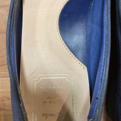 24cm　RANDA ネイビー　スエードパンプスの画像
