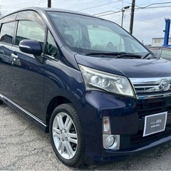 【支払総額19.8万円】後期型ムーヴカスタムRS 4WD車検令和10年2月機関良好 スマアシ付き 修復歴無し 不具合無し フルセグTVの画像