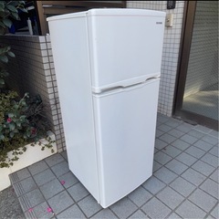 f●■アイリスオーヤマ・冷凍冷蔵庫118L【IRSD-12B-W】2ドア　ホワイトの画像