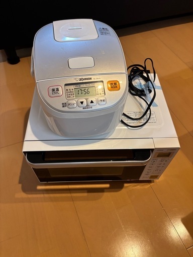 電子レンジ　炊飯器