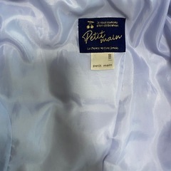 プティマイン　ダウンジャケット　女の子幼児用　100サイズ　パープル　の画像