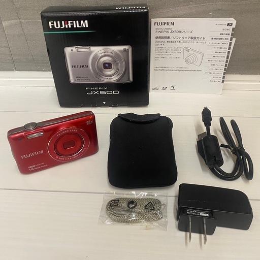 【美品】Fujifilm JX600 赤色 デジタルカメラ 本体　箱付き