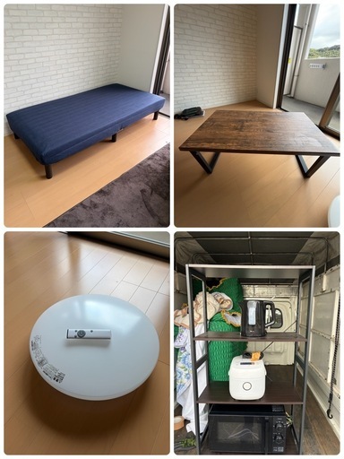 生活家具4点セット　女性一人暮らし使用　美品　【近場なら配送します】