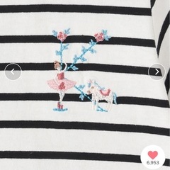 新品未使用✨petit main✨100✨半袖Tシャツの画像