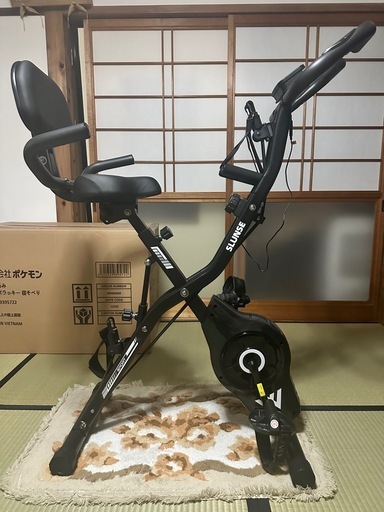 エアロバイク 家庭用 静音 フィットネスバイク 5機能  折りたたみ 16段階負 値下げ可