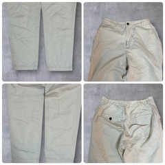 Gungendo Laboratory 綿麻 テーパードスラックス 群言堂 Sの画像