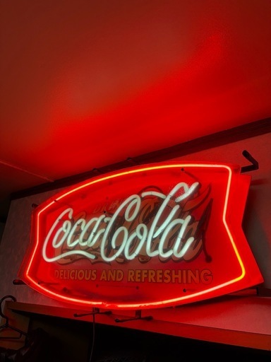 コカ・コーラ　ペニージャパン　ネオンボード　電飾看板 COCA-COLA看板  ヴィンテージ　札幌