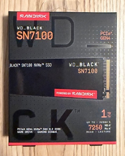 【新品未開封】WD_BLACK SN7100 NVMe SSD 1TB