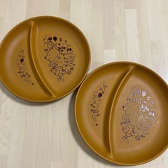 プーさん　メラミンプレート2枚の画像
