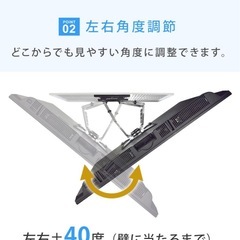 壁掛けテレビ　ホッチキスの画像