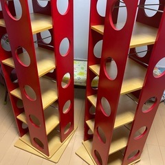 本棚 2つの画像