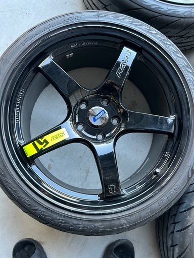 RAYS レイズ gramLIGHTS GL-57CR 19インチ５穴 PCD114 5H8.5J＋45
