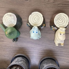 激レア品　ムーミン3点セット　レトロ　アンティーク　陶器　小物　雑貨　加藤工芸の画像