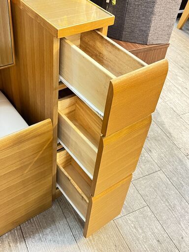 ニトリ 姿見ドレッサー ランプ付き スツール付き 多収納 横幅59.5cm奥行40cm高さ195cm ★買取帝国 志木店