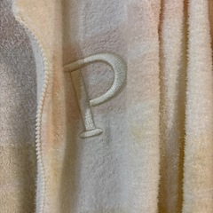 ジェラートピケ もこもこボーダーパーカー ルームウェア Pロゴの画像