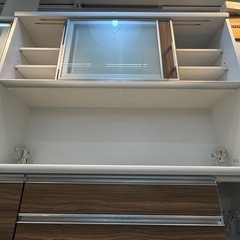 【愛品館 江戸川店 】古賀家具 2枚スライド扉 ワイドキッチンボードの画像