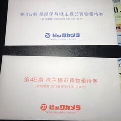 ビックカメラ　株主様お買物優待券7000円分　1000円×7枚 2026年5月31日までの画像